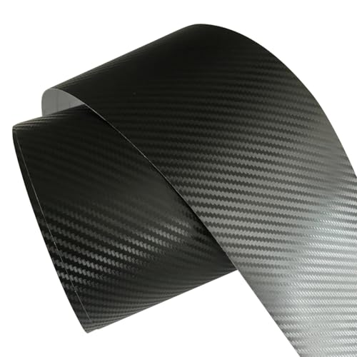 Film vinyle noir haute qualité en fibre de carbone 10 x 200 cm thermoformable