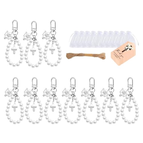 Porte-clés croix avec perles : le souvenir de baptême prêt à offrir sans stress