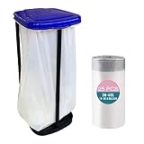 Reliable1st Portable Garbage Trash Bag Holder with 25 PCS Drawstring Bags ，Collapsible Expandable c