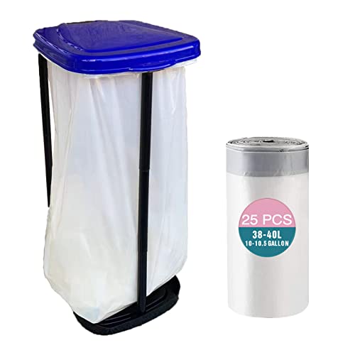 Reliable1St Portable Garbage Trash Bag Holder With 25 Pcs Drawstring Bags ，Collapsible Expandable Can Outdoor Waste Bins Camping Accessories For And Indoor Rv Picnic Kitchen Home Use | Blue #TOP14