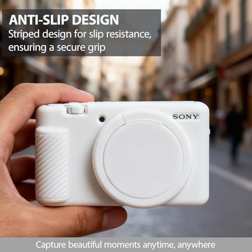 Funda para cámara Sony ZV1 silicona blanca miniatura 2