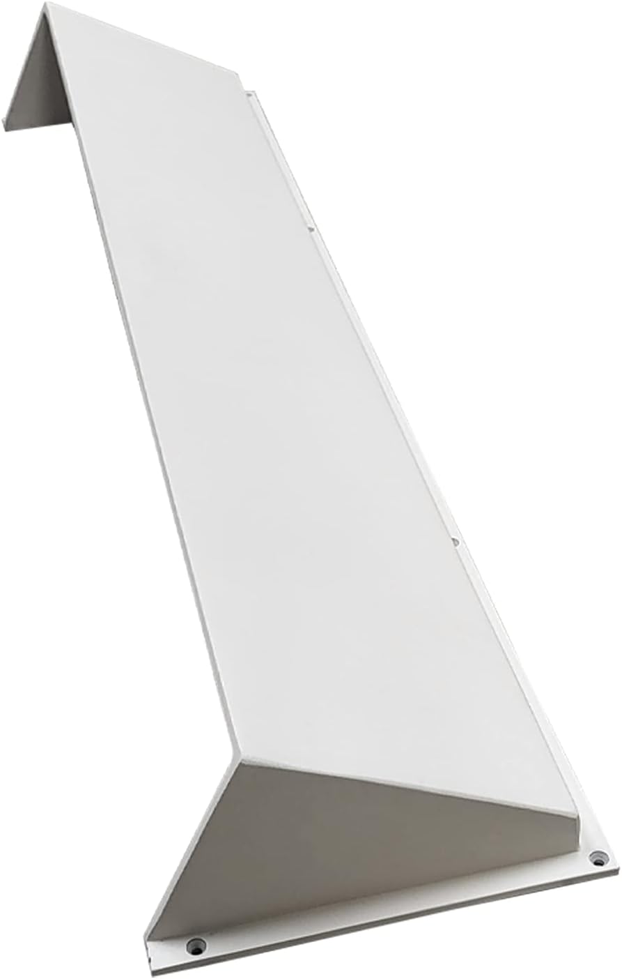 PRIMA Decorative Hardware Wall and Ceiling Long Vent Air Deflector/Diverter 30″ – Modern Design, Heavy Duty, Metal Air Vent Deflectors - Covers Mostly 4″X30″, 6″X30″ and 8″X30″ - White