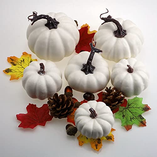 Meiwlong - 6 zucche artificiali in schiuma