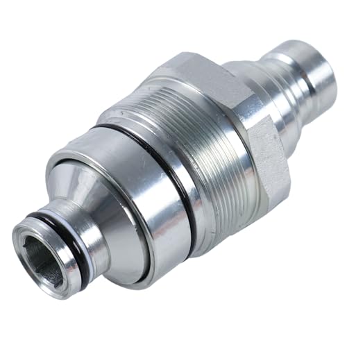 Image of V1311-77140 7246799 AT406474 Hydraulic Male Flat Face Quick Coupler 48mm Compatible with Kubota SVL75-2 SVL95-2 SSV65 SSV75, Bobcat 753 763 773 863 864 883, JD 318E 319E 320E, 47396760 373-6967