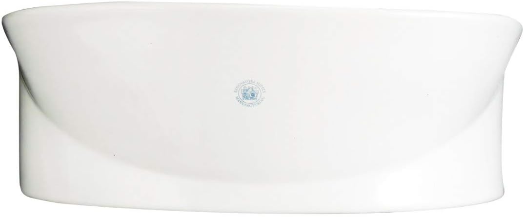 Renovators Supply Juniper Small Wall Mount Bathroom Sink 17 Inches White Ceramic Oval Wall Hung Vessel Sink With Overflow And Single Faucet Hole, Pack Of 4
