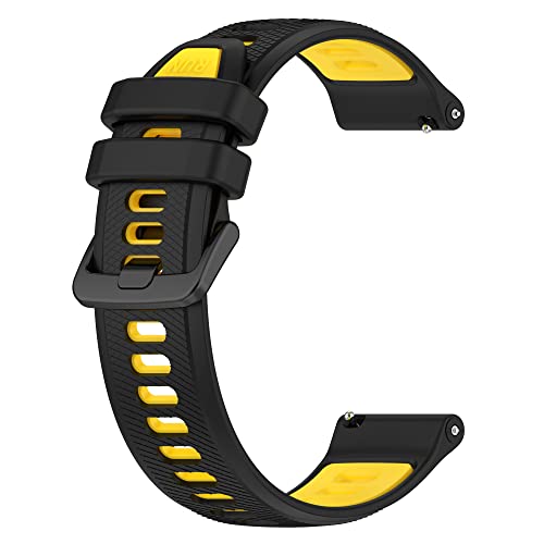 Image of Fit for Garmin Forerunner 265S 255S Watch Bands, 18mm Quick Release Durable Silicone Replacement Bands Wristbands Straps Bracelet Fit for Garmin Vivoactive 4S /Vivomove 3S /Venu 2S