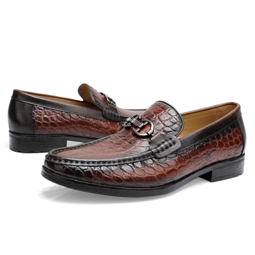 Mocasines de cuero para hombre ideales para conducir y lucir un estilo casual elegante con hebilla