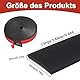 Gummistreifen Selbstklebend, (20mm x 3mm x 3m) Vollgummi Gummiprofil, Gummiprofile für Dichtungen, Neopren Gummistreifen, Gummimatte,Schwarz
