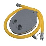 Yuanpgky Pie para barco inflable, aire y tabla de surf, aire manual con boquillas dobles, pedal portátil para camping, yate, uso al aire libre (10 pulgadas)
