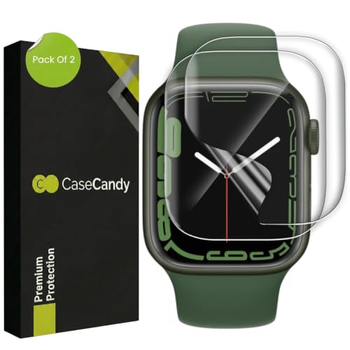 Image of BIGFACE CaseCandy - [Pack of 2] Screen Protector For Apple Watch 41mm Series 9 / Series 8 / Series 7 - HD Clear Protective Screen Guard, Anti-Scratch Series 7 /8 /9 41mm - Bubble Free Installation