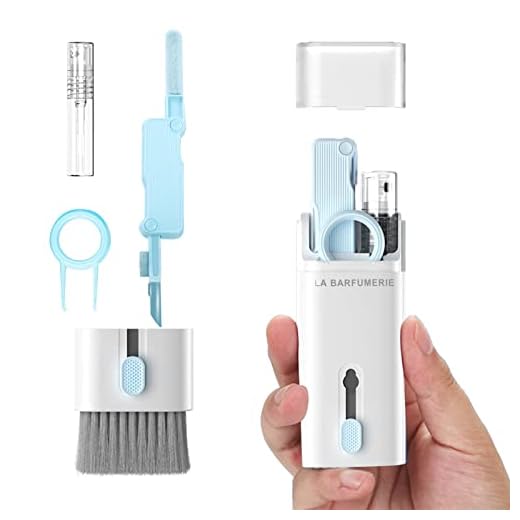 LA BARFUMERIE Electronics Cleaner Kit, W/Keyboard Brush/Airpod Cleaning Tool/Phone Screen Cleaner. for Computer, MacBook, Laptop, iPhone, Airpods pro, Ipad, Headphone.