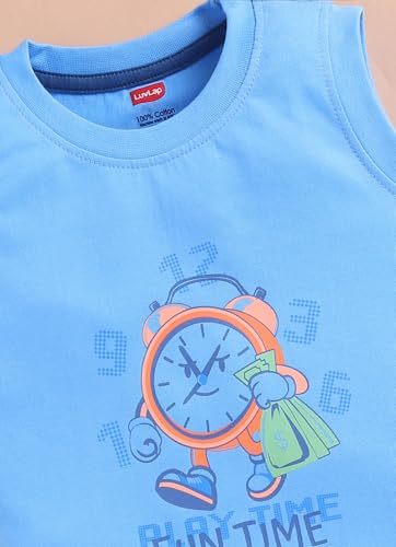 Image of LuvLap Baby Boys 100% Cotton Sleeveless Boys Tank Top & Shorts Set Pack of 3