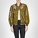 Cinq a Sept Diamond Daisies Embroidered Talulla Bomber, Olive, Large