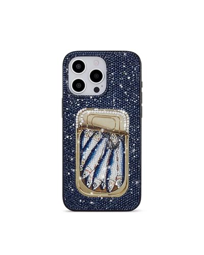 Image of JW PEI Women's Sardine Tin Artificial Crystal Phone Case - Blue