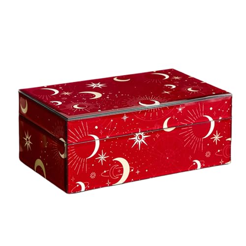 Versatile Jewelry Storage Box Stylish Glass Jewelry Container Strorage Box for Rings and Necklaces Collection