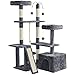 Topeakmart Cat Tree 53.5in Cat Tower with Scratching Post Indoor Cat Condos