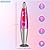 Glow Bright 16" Volcano Rocket Glow Lamp with Silver Base, Purple Liquid and Pink Wax, Novelty Lamp and Home Décor for Adults, Teens and Kids