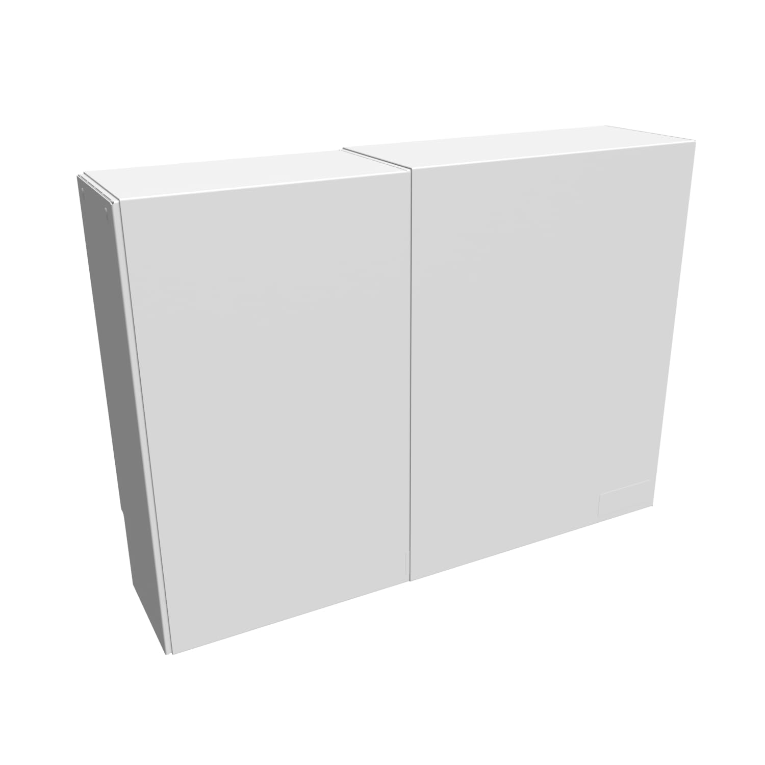 Cubierta de fontanería ajustable acero blanco 450 x 355 a 650 x 150 mm