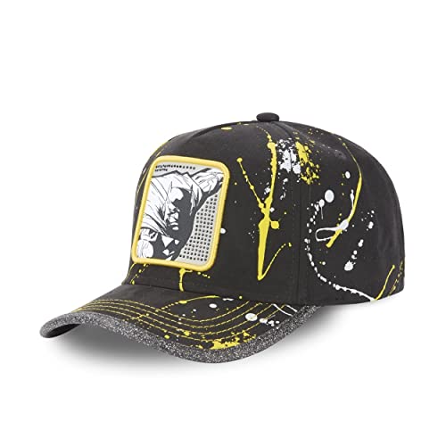 Casquette Homme & Femme Batman, Casquette Trucker, Dc Comics, Confortable et Multi-Sport, Noir, Jaune, Taille TU Cover