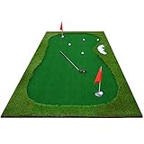 golf tappetino set con putter,portatile tappetino da allenamento interno o esterno,professionale attrezzature per la pratica di allenamento con golf b 150x300cm(59x118inch)