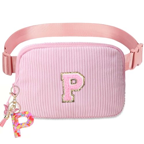 Image of Belt Bag for Girls Gifts - Birthday Gifts for Teenager, Personalized Gifts for Mom Freind Sister Teacher, Graduation GiftsInitial Crossbody Bag Belt Bag for Women P