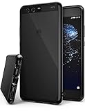 Ringke [Fusion] Compatible with Huawei P10 Plus Case Tough PC Back TPU Bumper [Drop Protection, Shock Absorption Technology][Attached Dust Cap] Raised Bezels P10 Plus Protective Cover - Ink Black