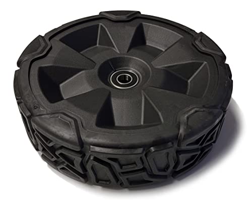 Genuine OEM  Front Wheel for 21in Super Recycler Lawn Mowers 21563 21564 21565 21566 21566T 21568 21568T 21693 (1) - Toro 144-6469