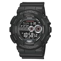 Casio G-Shock GD100-1B | Men's Tough Digital Watch | 200M Water Resistant | High-Brightness LED | Dual Time & 7-Year Battery