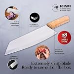 Ensembles de couteaux de cuisine 2, Style de Deba de marque Kiwi flexible 171 et 172, Couteaux de chef