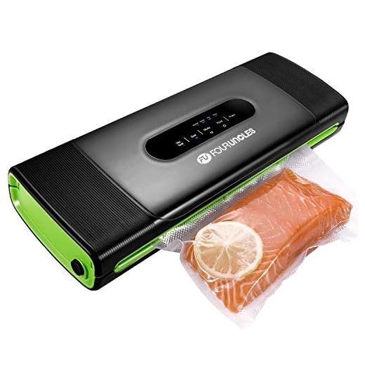 Vacuum Sealer Machine, Food Saver Vacuum Sealer Machine for Food Preservation Dry & Moist Food Modes Food Saver with Starter Kit Built-in Cutter&Marker