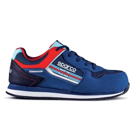 Sparco - Gymkhana Martini - ESD S1PS SR FO HRO - Scarpe Antinfortunistiche Leggere - Metal Free - Suola Antiscivolo - Calzatura di Sicurezza - Stile Sneakers e livrea Ufficiale Martini Racing - 40 EU