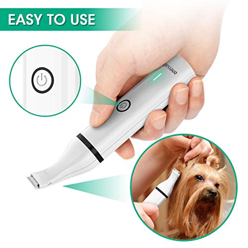 oneisall Dog Clippers with Double Blades,Cordless Small Pet Hair Grooming Trimmer,Low Noise for Trimming Dog's Hair… - Image 2