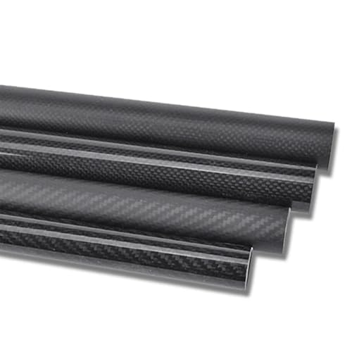 1Pcs Length 1000mm 3K Carbon Fiber Tube High Composite Hardness Material OD: 30 32 33 34 35mm for Plant Protection Aircraft Carbon Fiber Square Tube(30x26 Plain Matte)