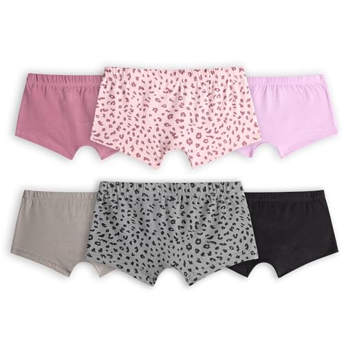 Image of Real Basics Girl's Cotton Multicoluor Boyshorts (Pack of 6)