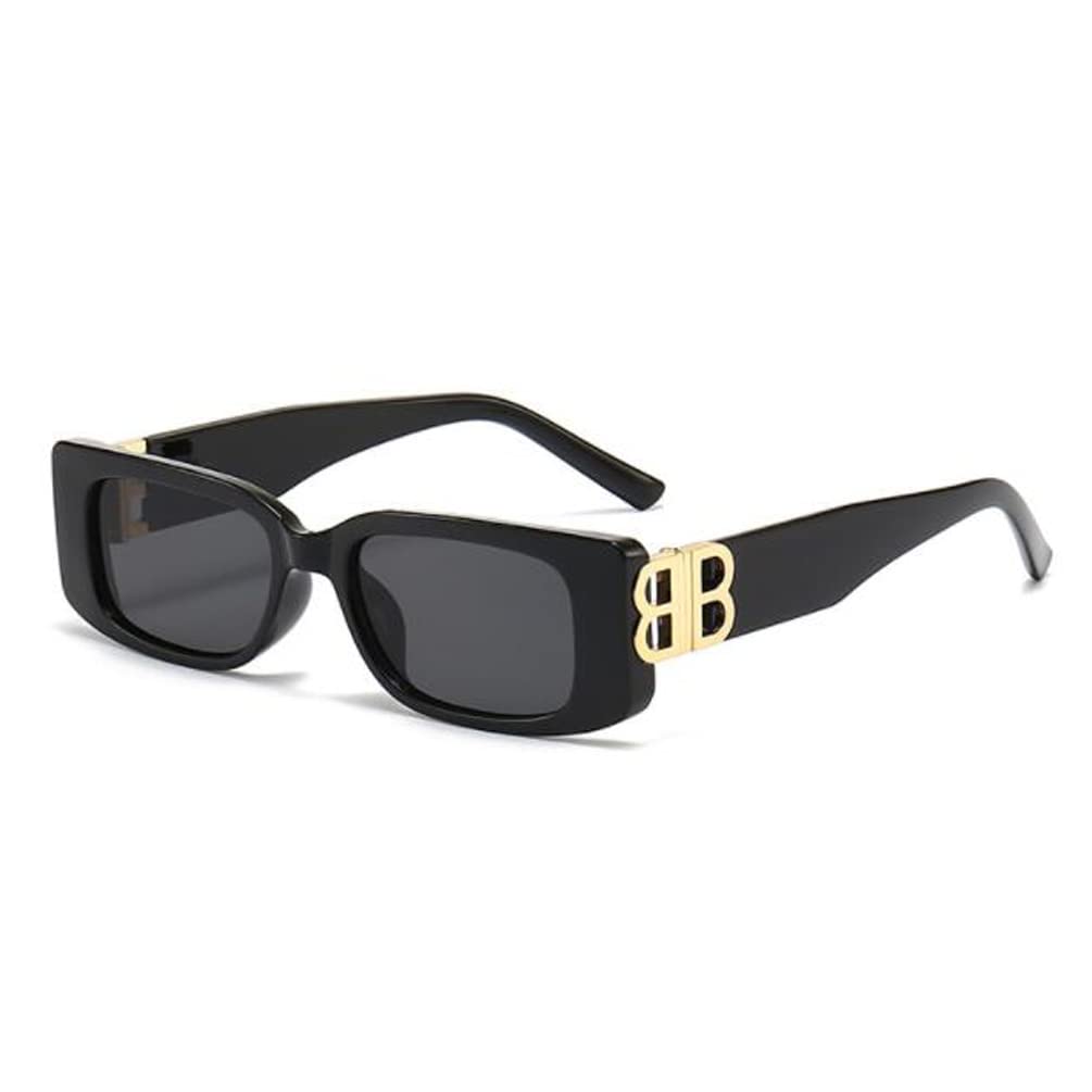 Double B Letters Sunglasses Small Square Glasses Personality Sunglasses Women Sun Shading Men Sunglasses