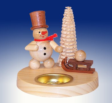 Chariot de neige de propriétaire de tealight bougeoir sans risque