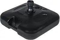 Base para Guarda Sol Sombreiro Suporte Preto Ombrelone 18kg de Piscina Chão