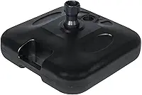Base para Guarda Sol Sombreiro Suporte Preto Ombrelone 18kg de Piscina Chão