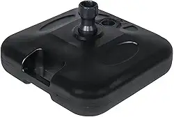 Base para Guarda Sol Sombreiro Suporte Preto Ombrelone 18kg de Piscina Chão