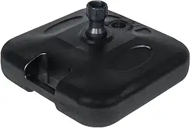 Base para Guarda Sol Sombreiro Suporte Preto Ombrelone 18kg de Piscina Chão
