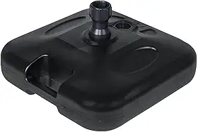 Base para Guarda Sol Sombreiro Suporte Preto Ombrelone 18kg de Piscina Chão