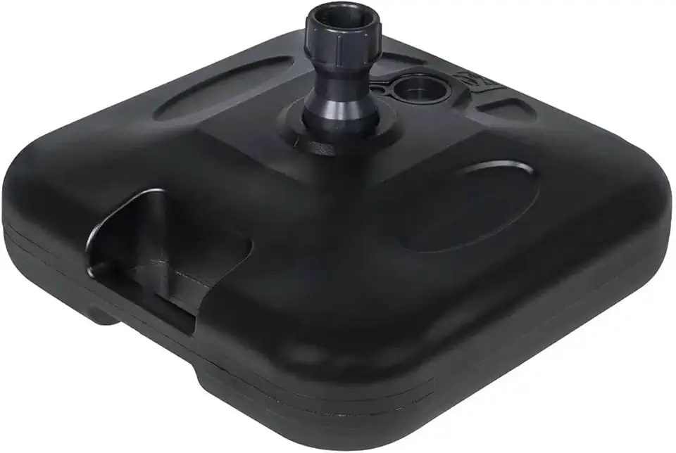 Base para Guarda Sol Sombreiro Suporte Preto Ombrelone 18kg de Piscina Chão