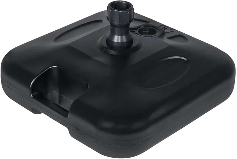 Base para Guarda Sol Sombreiro Suporte Preto Ombrelone 18kg de Piscina Chão