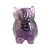 GEMHUB Eule, Statue aus natürlichem violettem Amethyst, 198,00 Karat, handgeschnitzte Eule, Statue zur Dekoration