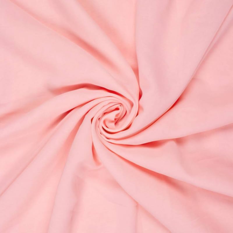 P&R Dancewear LTD Viscose Material Fabric Activewear Sports, Dance, Yoga, Decoration(Baby Pink 2 Meter)