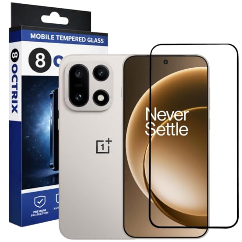 Image of Military-Grade Tempered Glass Screen Protector Compatible for OnePlus 15 5G with Edge to Edge Coverage - Case Friendly, Anti-Scratch & Bubble-Free Installation Kit
