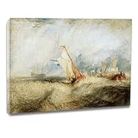 ジョゼフ・マロード・ウィリアム・ターナー、風をうける船、希少画集画 ジョゼフ・マロード・ウィリアム・ターナー、風をうける船、希少
