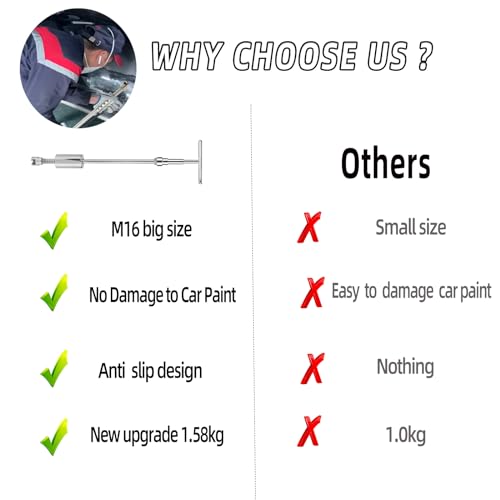 Image of M16 Big Size Heavy Duty Auto Slide Hammer Dent Remover Tools for Car Dent Paintless Repair (Slide Puller)