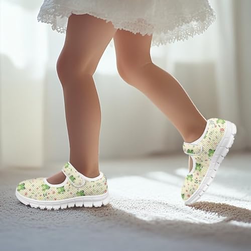SYtrade Mary Jane Flats Cute Girls Walking Shoes White Sole4