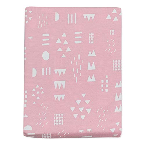 Image of HonestBaby Unisex-Baby Classics Fitted Crib Sheets Set Standard Mattress, 100% Organic Cotton Baby Boys, Girls, Neutral, 1 Pack - Multi-Colored Giraffes, One Size